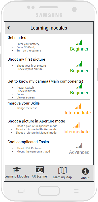 Learning Mobile App